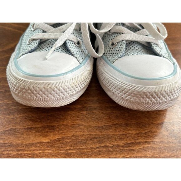 Converse Chuck Taylor All Star Low Top Sneakers Blue Mesh Lace Up Size 6 - Picture 4 of 9